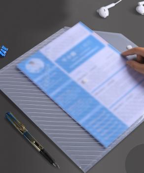 360Home Schnellhefter Mappe Sammler Transparent wasserdicht aus Twill